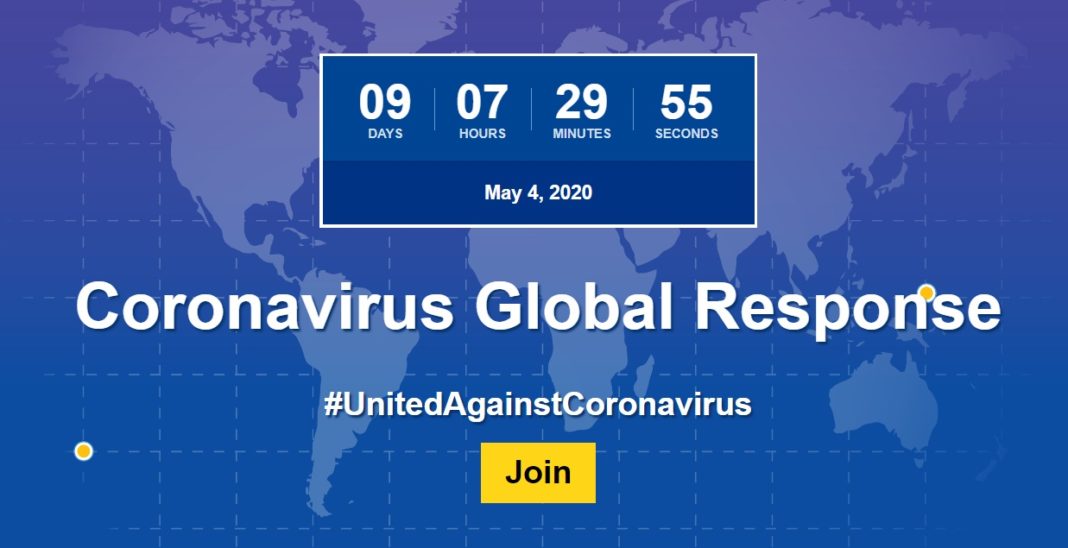 Uniunea Europeană își unește forțele cu partenerii globali pentru a demara, 4 mai 2020, o campanie de strâns donații ca răspuns mondial la coronavirus