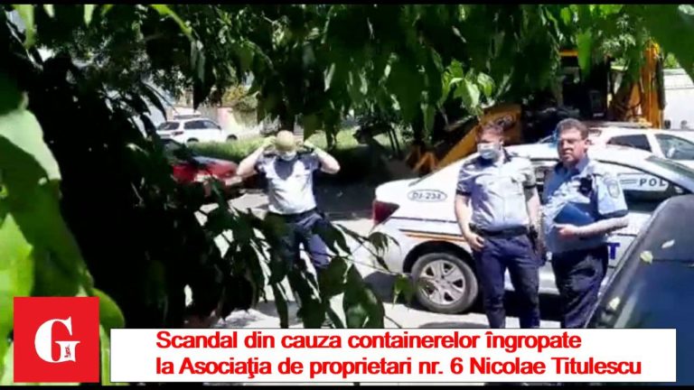 Revoltă aplanată de poliţie din cauza containerelor îngropate
