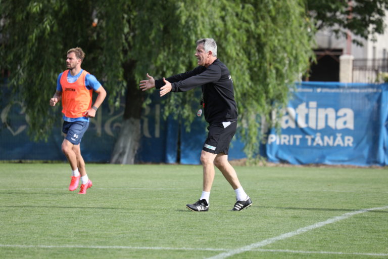 VIDEO | Cristiano Bergodi a susținut primul antrenament la Universitatea Craiova