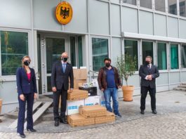 Sprijin german de măşti și echipamente IT pentru Poliţia Română