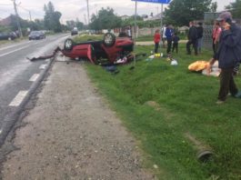 Accident cu patru victime în comuna Goiești. Două dintre victime sunt copii