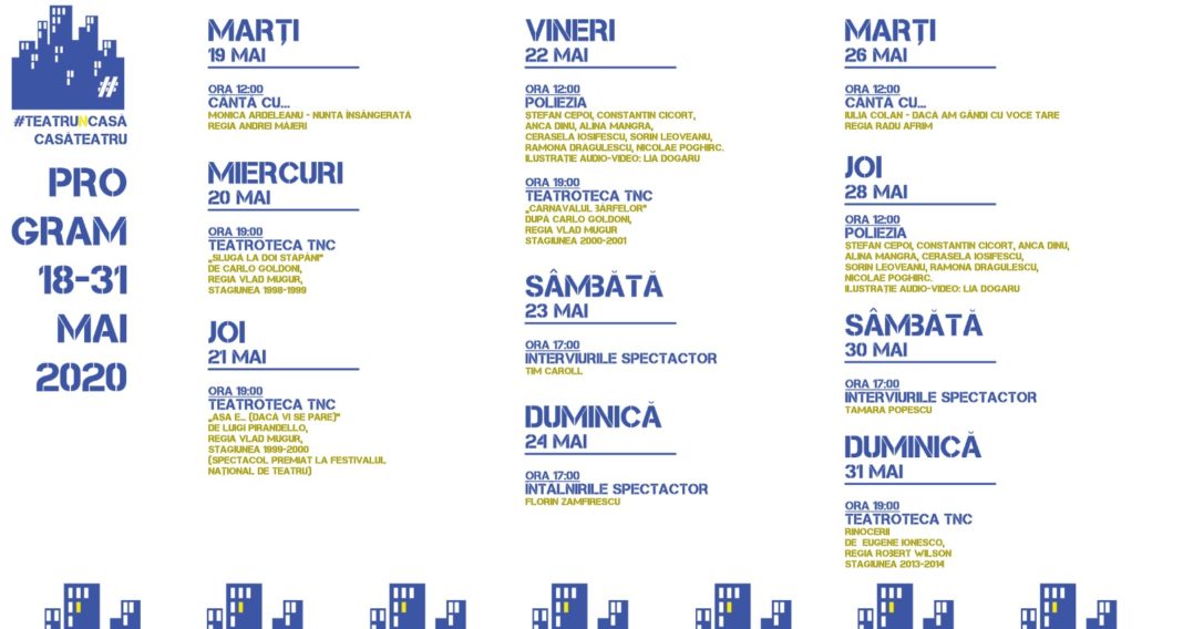 Programul joaca online de la Teatrul Naţional Craiova