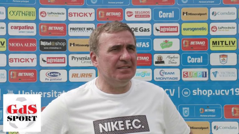VIDEO | Gică Hagi: Îi doresc Craiovei să se bată la titlu!