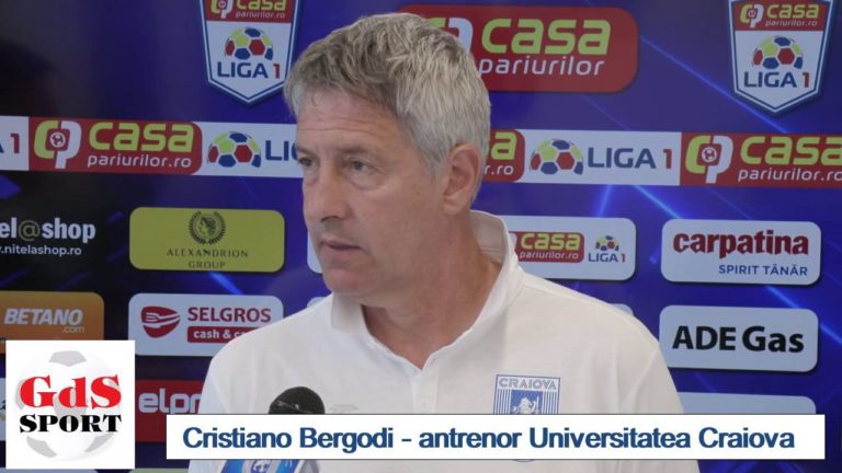 „U“ Craiova – FC Botoșani | Cristiano Bergodi: Sper din suflet că vom avea un campionat curat