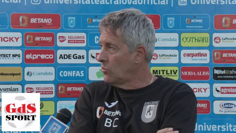 VIDEO | Cristiano Bergodi nu este îngrijorat după înfrângerea cu Chindia