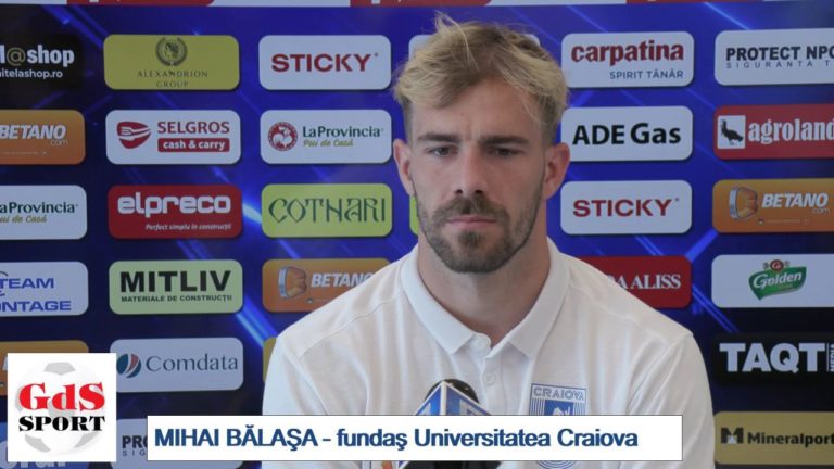 „U“ Craiova – Astra / Mihai Bălaşa: Sperăm să trecem cu bine peste acest prim meci