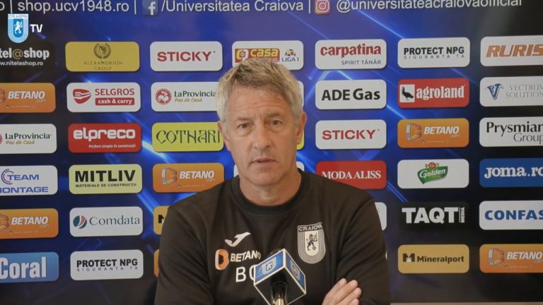 CFR Cluj – „U“ Craiova | Cristiano Bergodi: Avem un respect pentru CFR, dar nu ne este frică