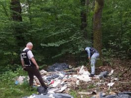 Poluare masivă cu deșeuri într-o pădure din Lelești