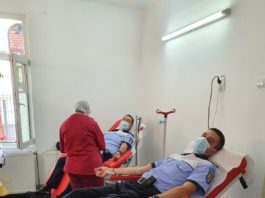 Polițiștii Biroului Rutier Râmnicu Vâlcea au donat sânge