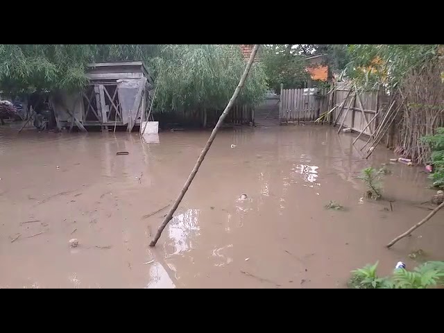 Pompierii olteni au evacuat apa din gospodăriile inundate