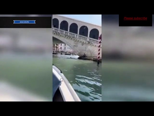 VIDEO | Turiști nemți amendați după ce au înotat în Canal Grande (Veneția)