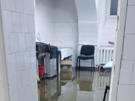 Spitalul din Arad, inundat după o ploaie torențială