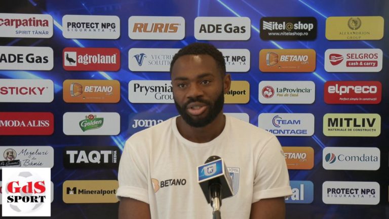 Mediaş – „U“ Craiova / Stephane Acka: Trebuie să jucăm cum am făcut-o până acum