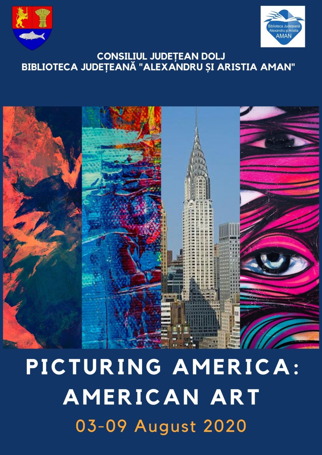 Luna expozițiilor în cadrul proiectului „Picturing America” , la Biblioteca Județeană
