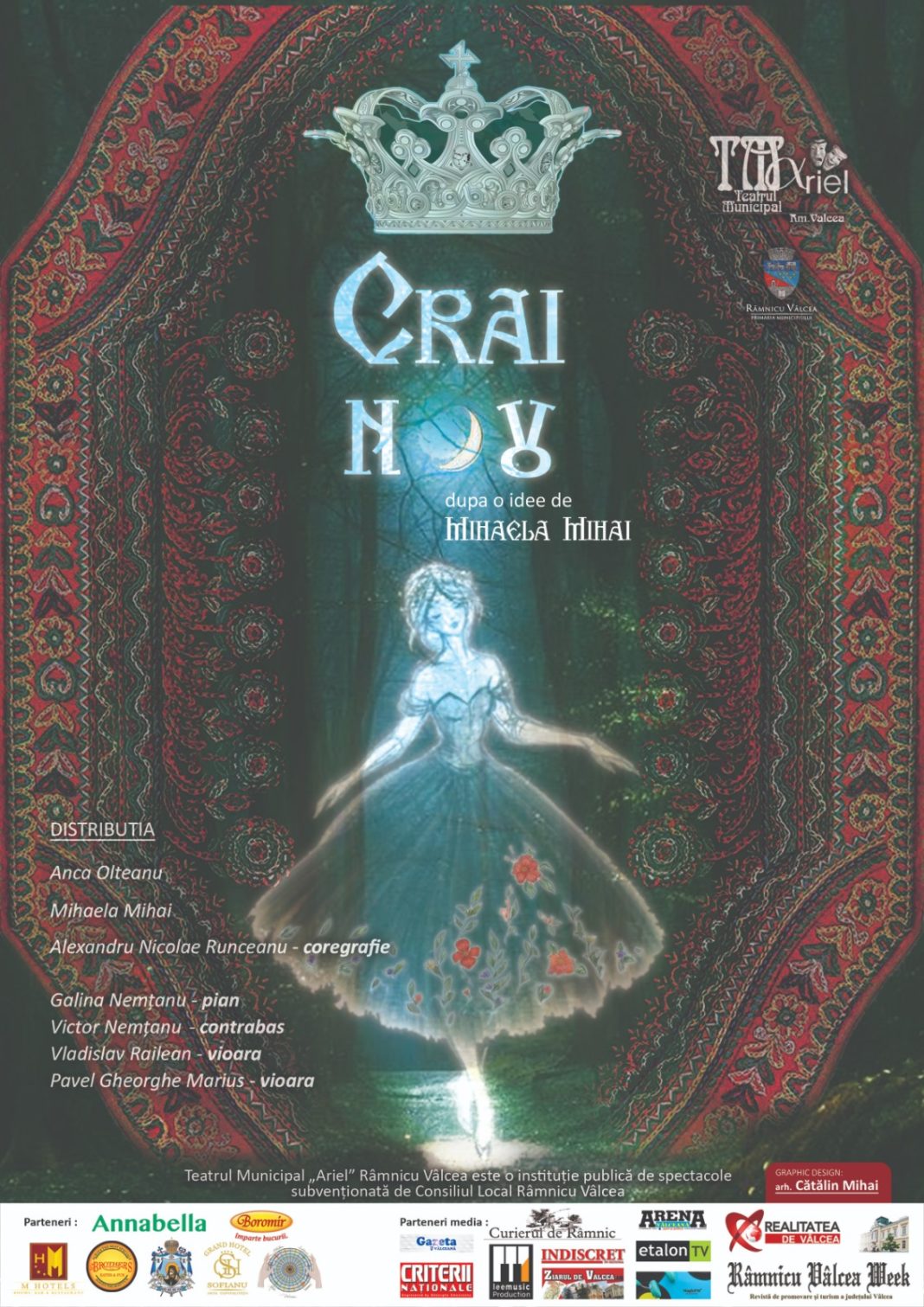 Crai Nou, un spectacol ce îmbină veselia, zâmbetul, cu poezia, filmul, dansul, muzica și reîntâlnirea cu personaje feminine, reale, ale României