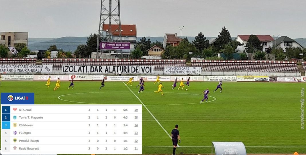 CS Mioveni a câștigat restanța cu FC Argeș din Trivale
