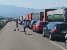 Cozi de maşini de cinci kilometri la intrarea în Grecia