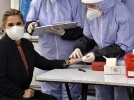 Președintele Boliviei, Jeanine Anez, este bolnavă de coronavirus