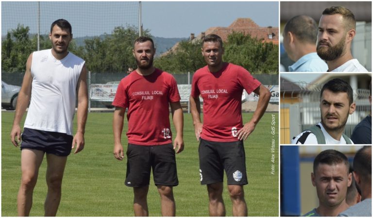 Ionuţ Tătaru, alături de Sabin Lupu şi Aurel Lupu, la CSO Filiaşi (Foto: Alex Vîrtosu)