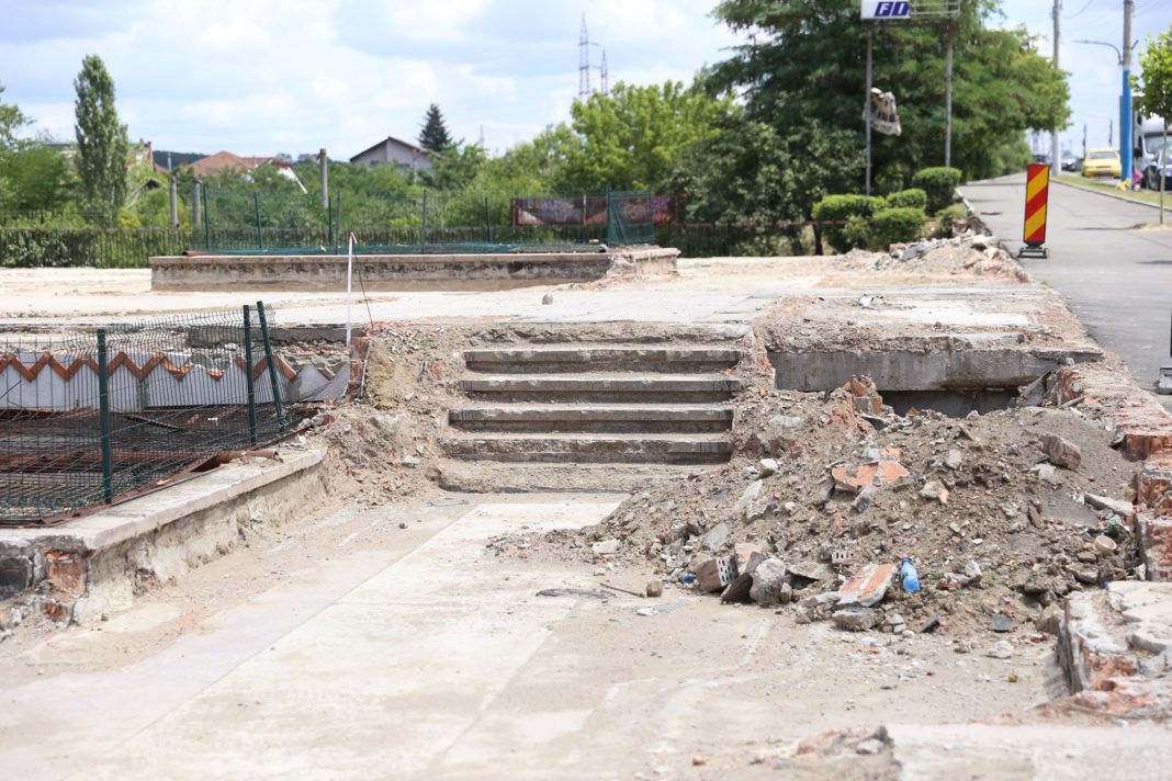 Lucrările de modernizare la esplanada din Lăpș au fost sistate/foto:Claudiu Tudor
