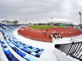 Unic în România. Aşa arată stadionul de atletism din Craiova.