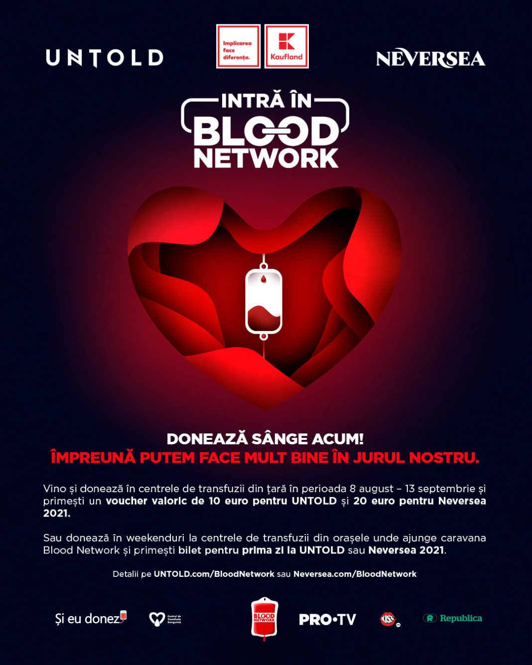 Caravana mobilă BLOOD NETWORK, la Craiova