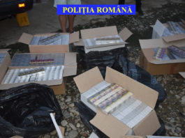 La percheziții au fost descoperite și confiscate peste 200.000 de țigarete de contrabandă diferite mărci și suma de 700 de euro