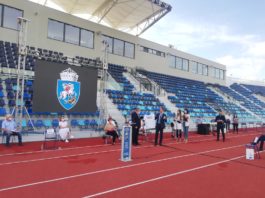 A fost inaugurat stadionul de atletism din Craiova, care este unic în România