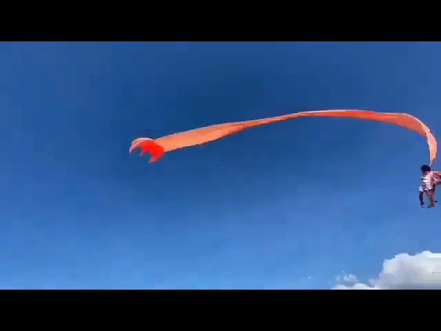 O fetiţă de trei ani a zburat cu un zmeu