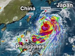 Taifunul Maysak ar putea produce un „dezastru major“ în Japonia