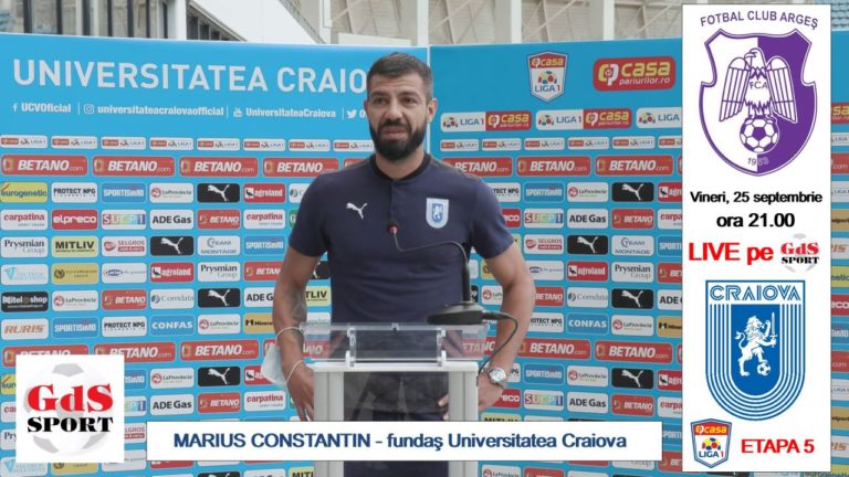 FC Argeş – „U“ Craiova / Marius Constantin: „Mergem acolo să luăm cele trei puncte!“