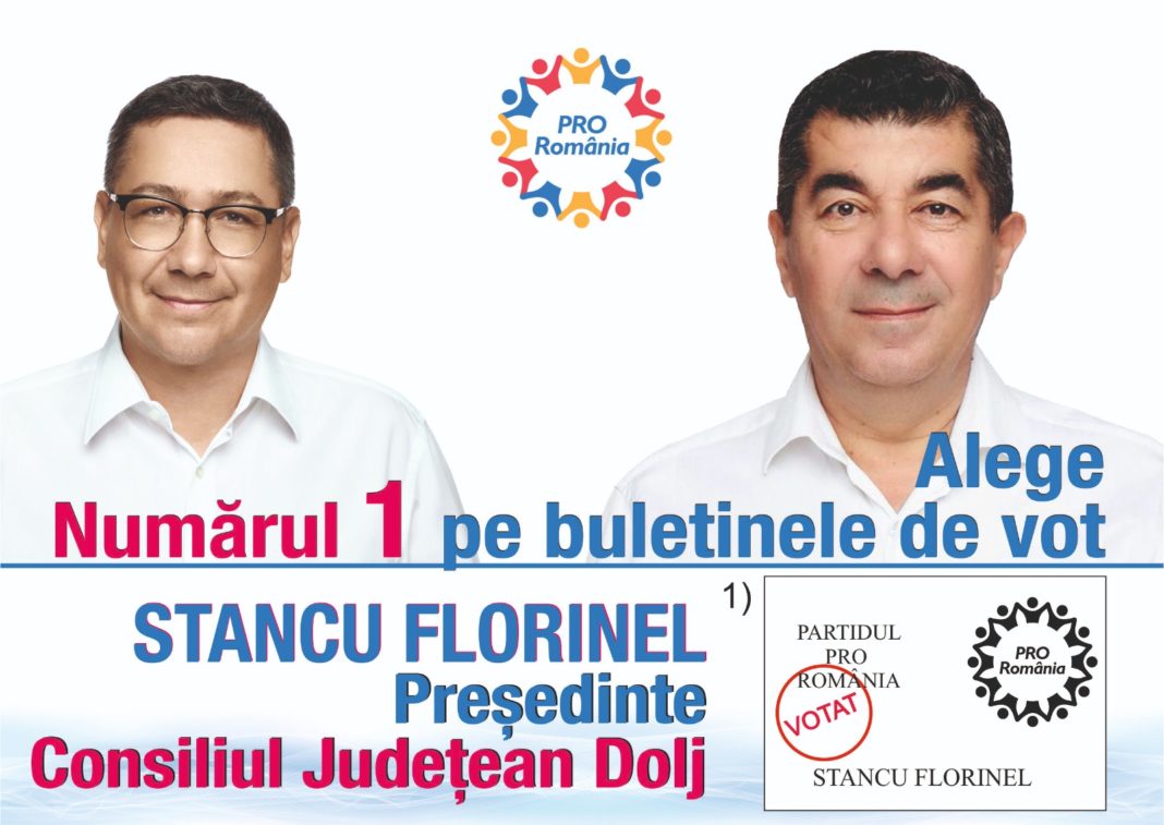 Scrisoare deschisă către doljeni a deputatului FLORINEL STANCU, candidatul PRO România la Președinția Consiliului Județean Dolj