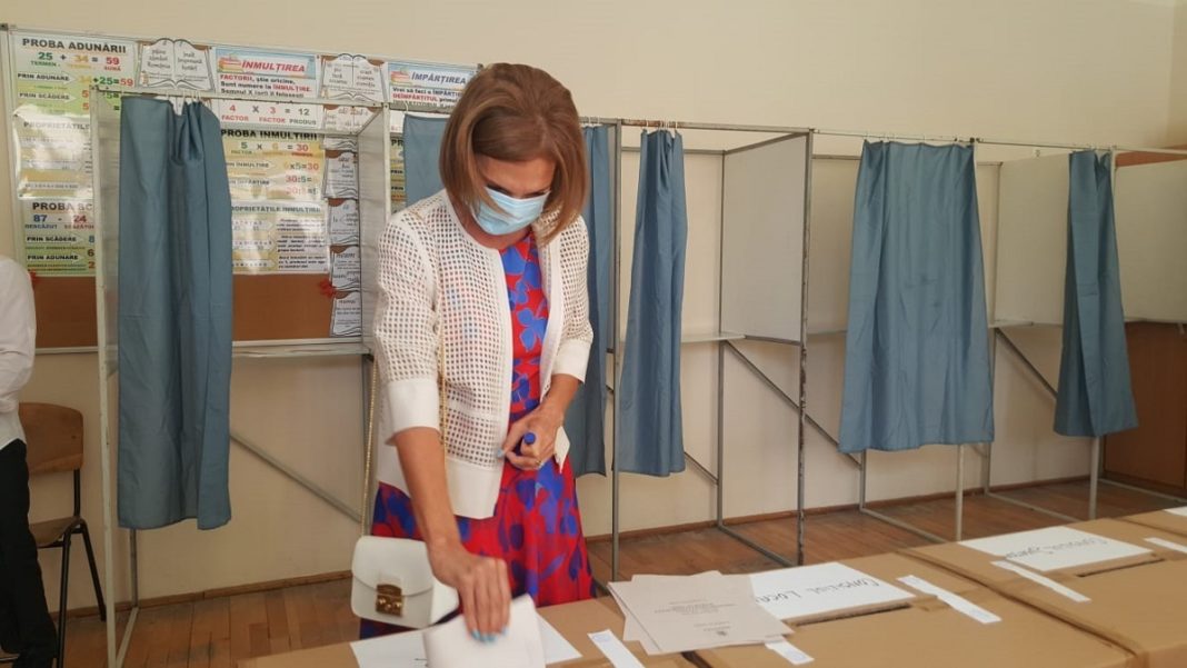 Carmen Iohannis a votat în Sibiu