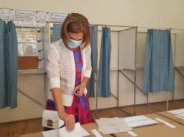 Carmen Iohannis a votat în Sibiu