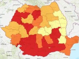 Hartă - Prezenta la alegerile locale 2020 - ora 21 /Foto: Hotnews