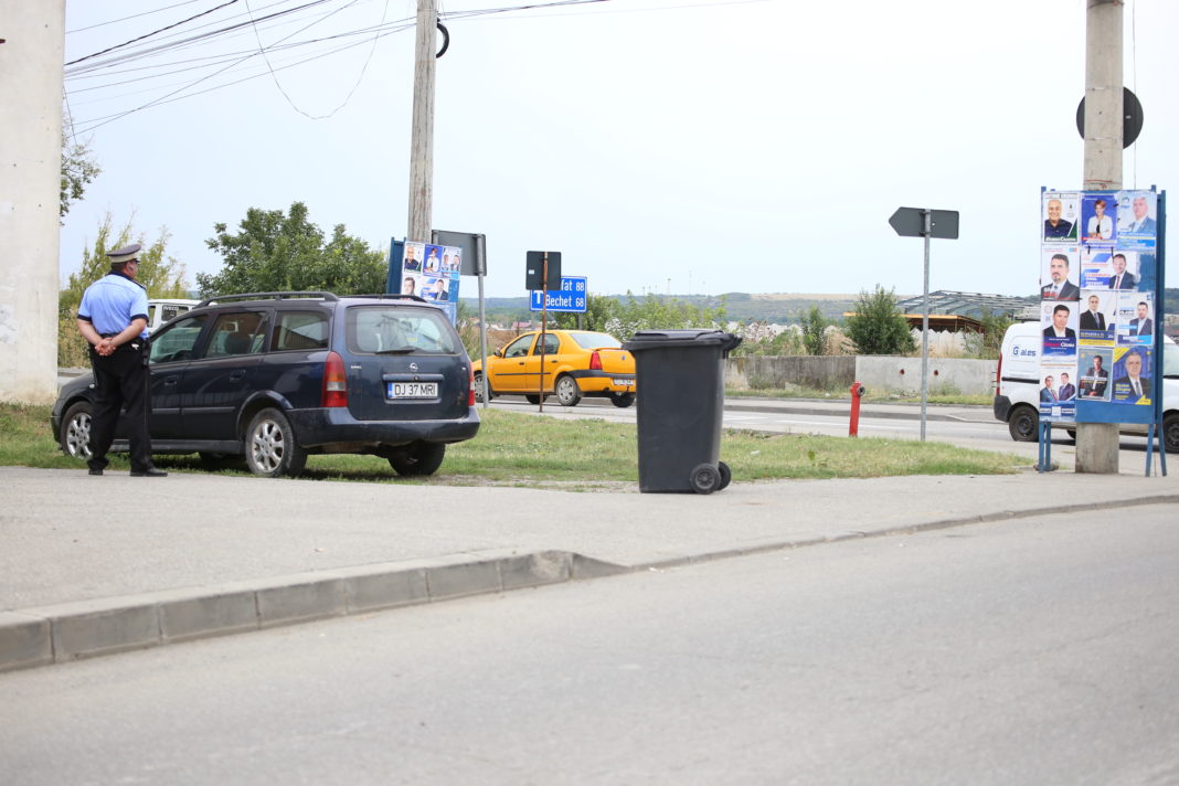 Poliţiştii locali din Craiova au trecut la paza panourilor cu afişe electorale, misiune care le revine în fiecare lună de dinaintea alegerilor