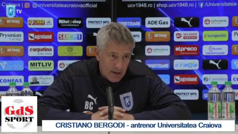 Dinamo – „U“ Craiova / Bergodi: „Sper să facem un meci foarte bun“
