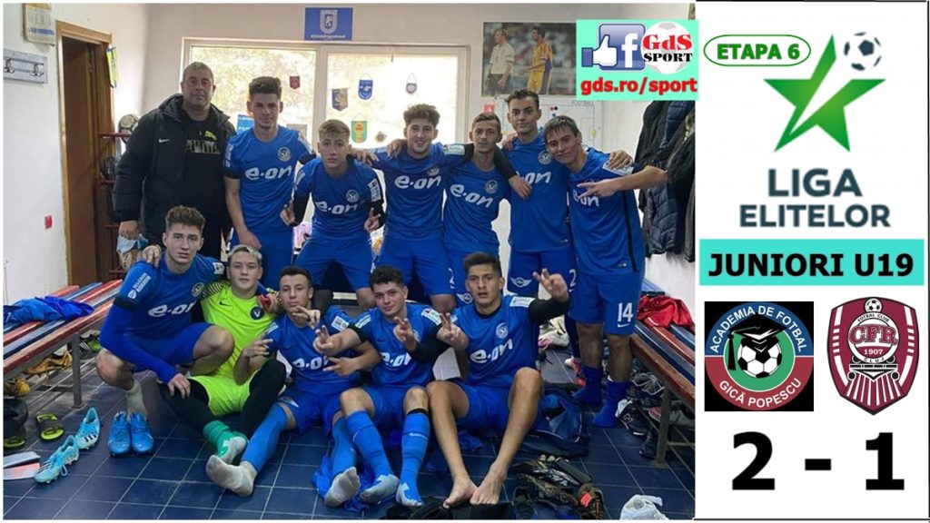 Liga Elitelor / Academia „Gică Popescu“ a învins-o pe CFR Cluj la U19