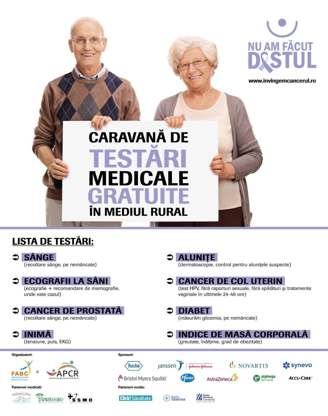 Caravana de testări medicale gratuite în mediul rural, ajunge în Gorj