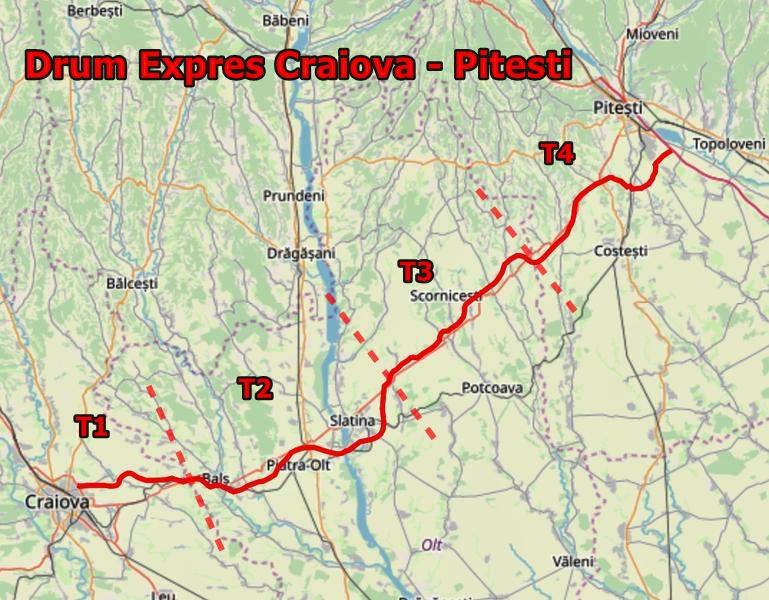 Au apărut primele straturi de asfalt pe drumul expres Craiova – Pitești