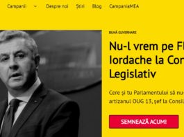 Peste 10.000 de persoane le cer parlamentarilor să nu îl voteze pe Florin Iordache preşedinte al Consiliului Legislativ