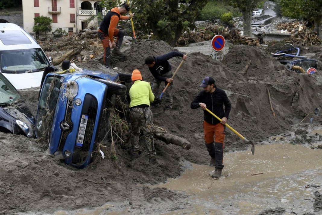 Inundații de proporții în sud-estul Franței și nord-vestul Italiei