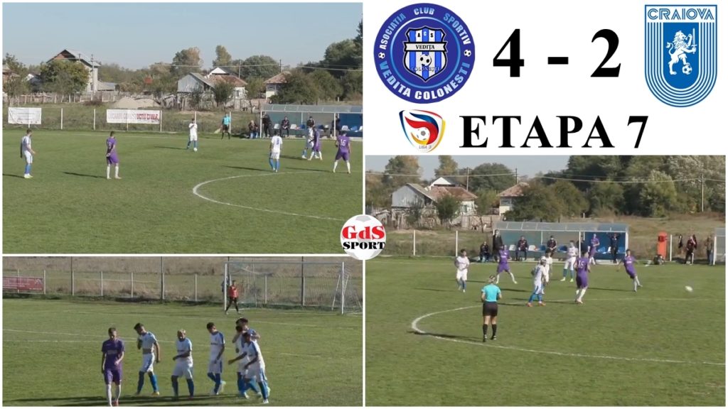 Liga 3 / „Satelitul“ Craiovei n-a ştiut să ţină de scor la Coloneşti. Punctele, la Vediţa!