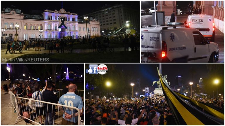 Trupul neînsufleţit al lui Diego Maradona, depus la Palatul prezidenţial din Buenos Aires