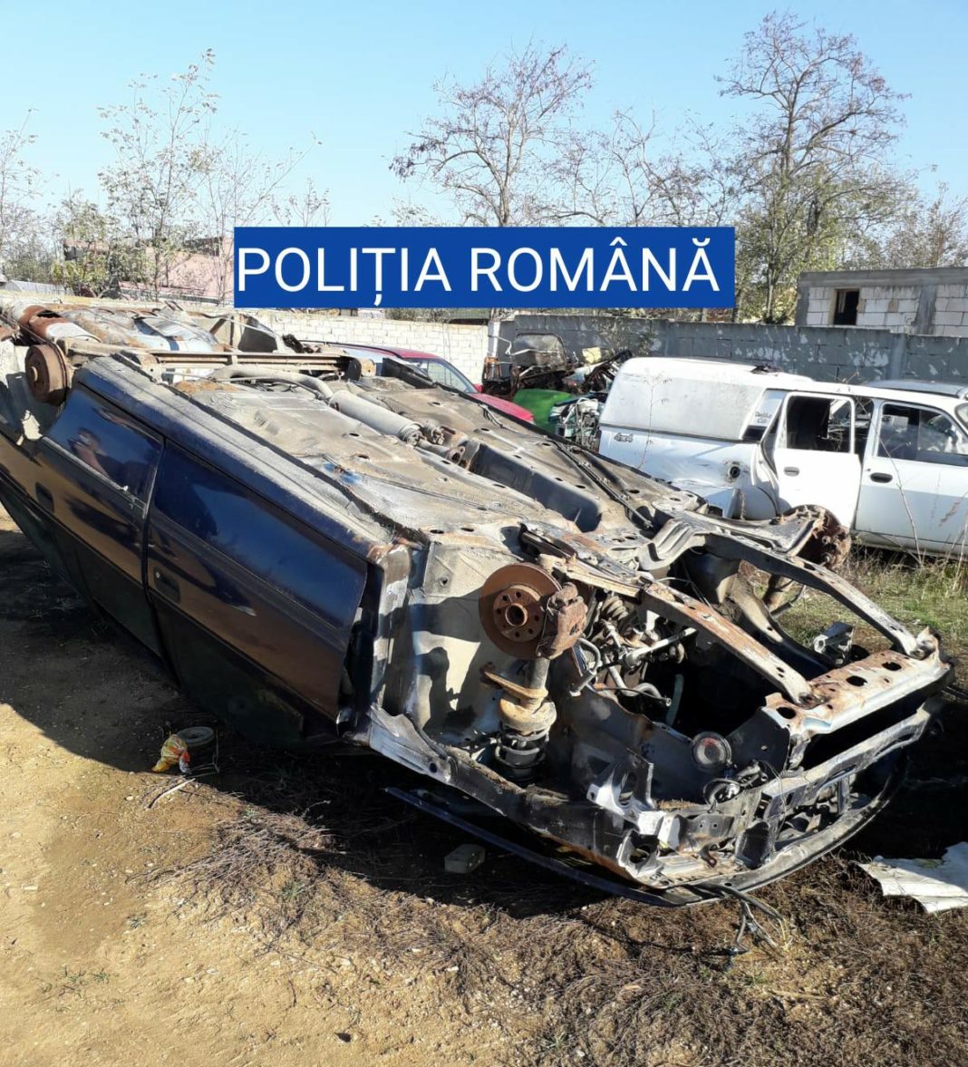 Polițiștii au identificat un bărbat, din Ipotești, care ar fi dezmembrat autovehicule, în afara cadrului legal