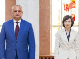 Maia Sandu şi Igor Donon, în turul doi al alegerilor prezidenţiale din Republica Moldova