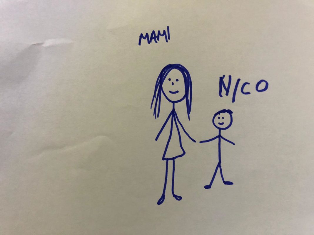 Desenul primit de Valeria de la fiul său