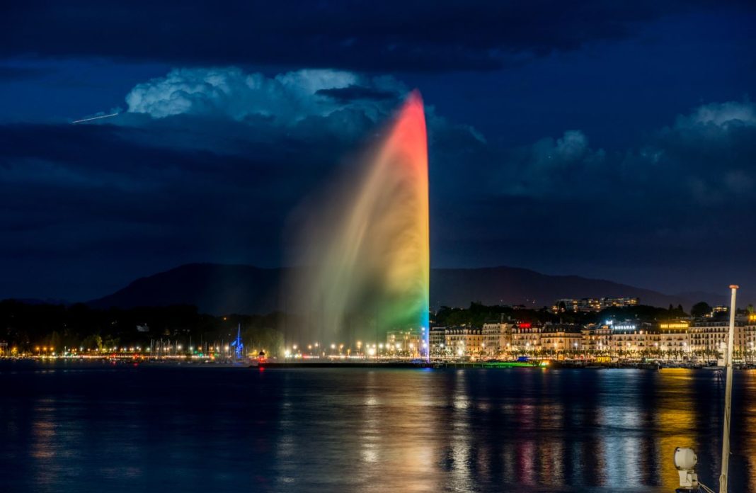 Fântâna arteziană din Geneva, simbolul orașului, rămâne închisă și în al doilea val al pandemiei