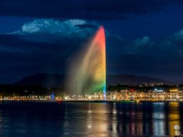 Fântâna arteziană din Geneva, simbolul orașului, rămâne închisă și în al doilea val al pandemiei