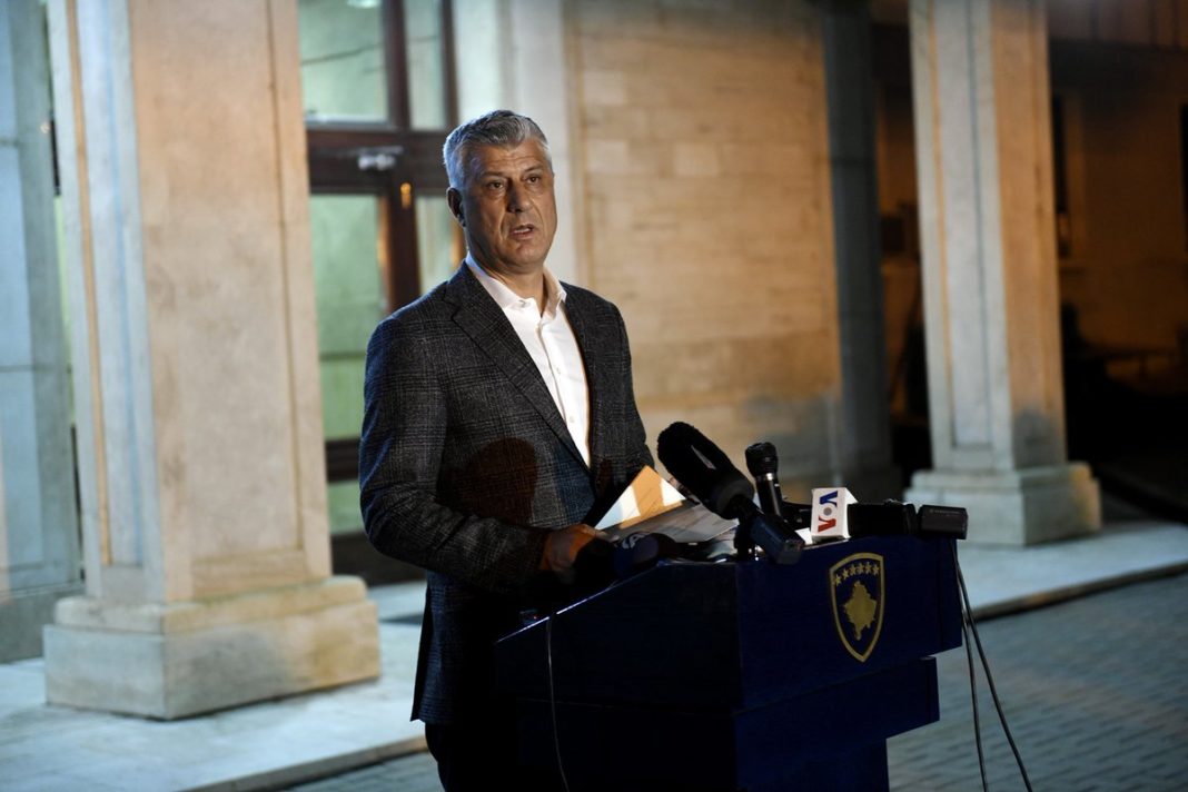 Președintele Kosovo, inculpat oficial pentru crime de război